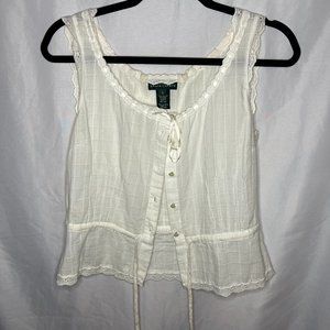 Ralph Lauren Cream Tank Top